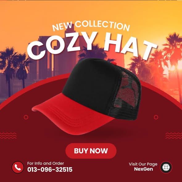 Cozy red cap